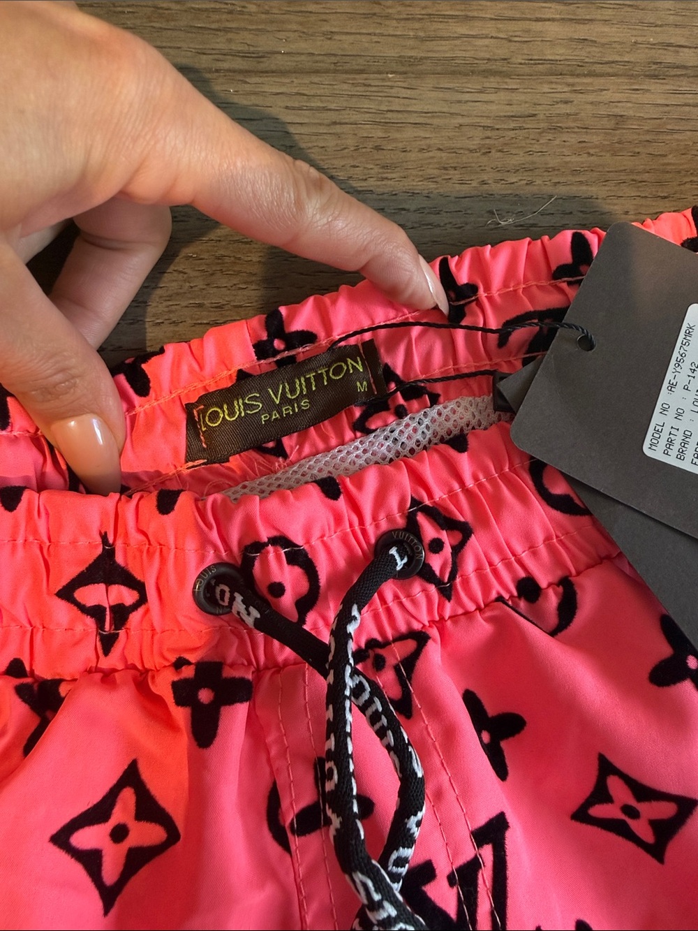 Louis Vuitton Hot neon Pink Monogram Swim Trunks - Picture 3 of 9